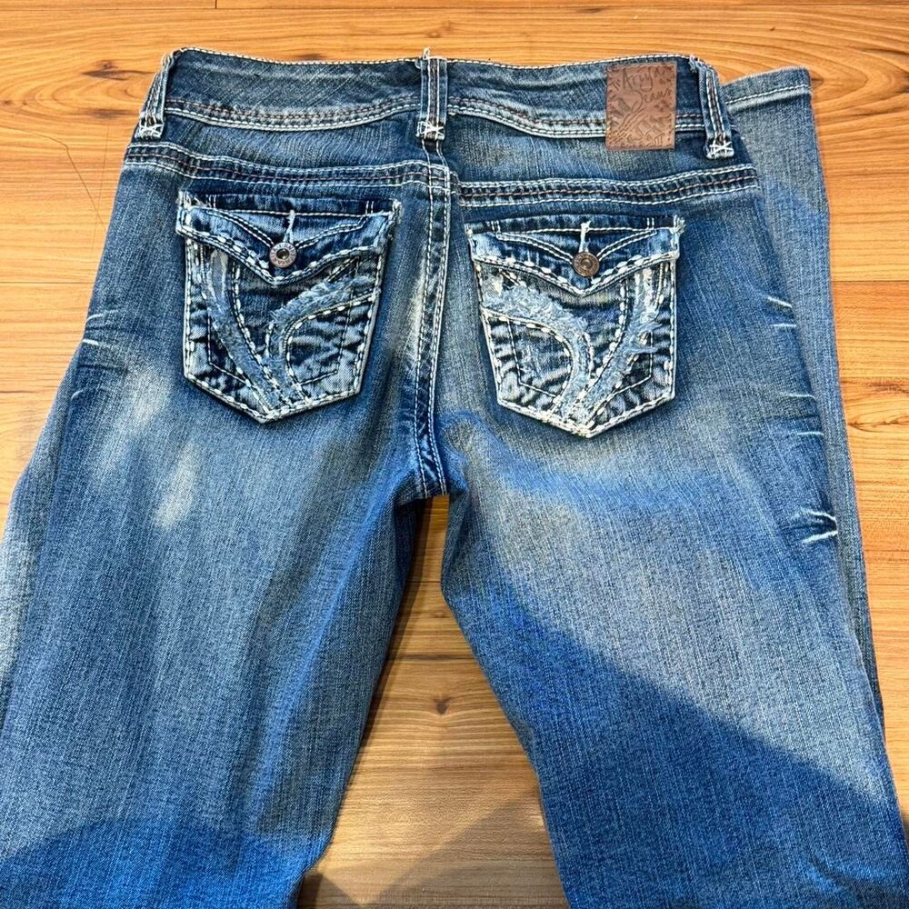 ARIYA JEANS  Women's Blue and Navy Jeans - Picture 4 of 4